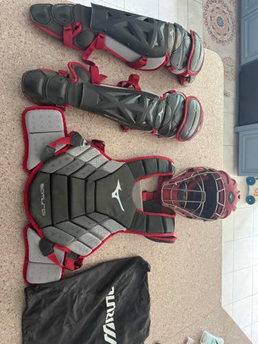 Gray Mizuno Samurai Catcher's Set (Used)