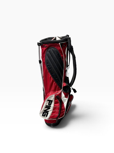 Used Ping 4 UNDER Mens Stand Bag Red 11375-S000383331
