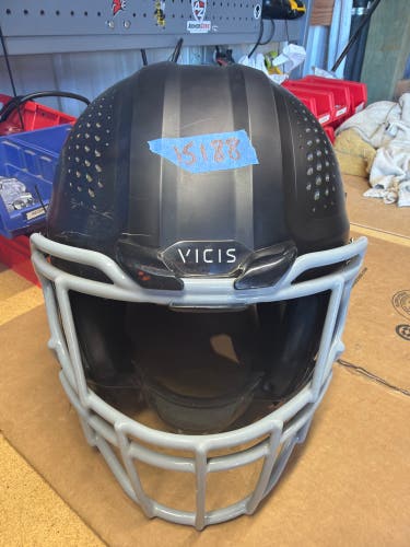 USED VICIS02 ADULT FOOTBALL HELMET - XL - FLAT BLACK