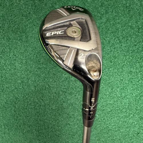 2017 Callaway Epic 2 Hybrid Golf Club 18 Degree F3 Recoil Regular Flex Graphite