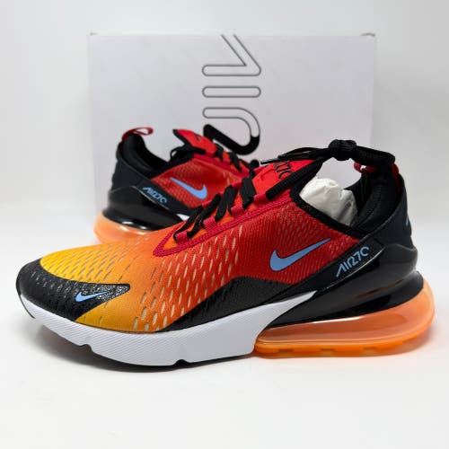 Nike Air Max 270 Sunset Orange Black Shoes Men’s Size 9.5 (DQ7625-600)