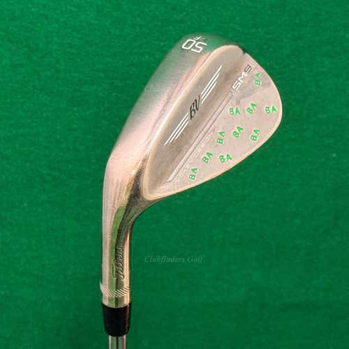 LH Titleist Vokey SM9 Brushed 50-12F 50 Gap Wedge DG Spinner TI Wedge Flex