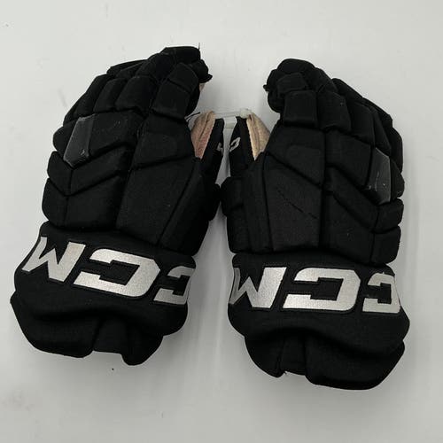 Used Black Charlotte Checkers CCM 14" Pro Stock HGTKPP Gloves