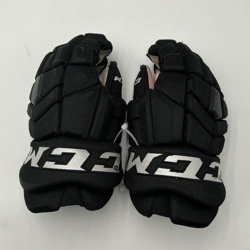 Used Black Charlotte Checkers CCM 14" Pro Stock HGTKPP Gloves