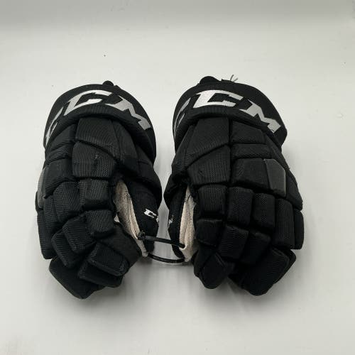 Used Black Charlotte Checkers CCM 14" Pro Stock HGTKPP Gloves