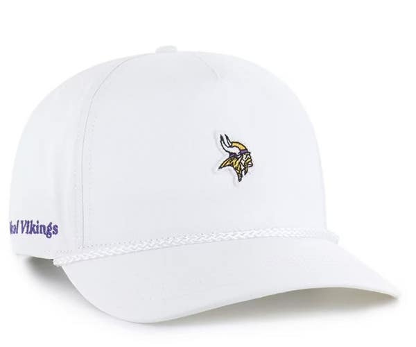 47 Brand White Minnesota Vikings Micro Patch Hitch Adjustable Hat