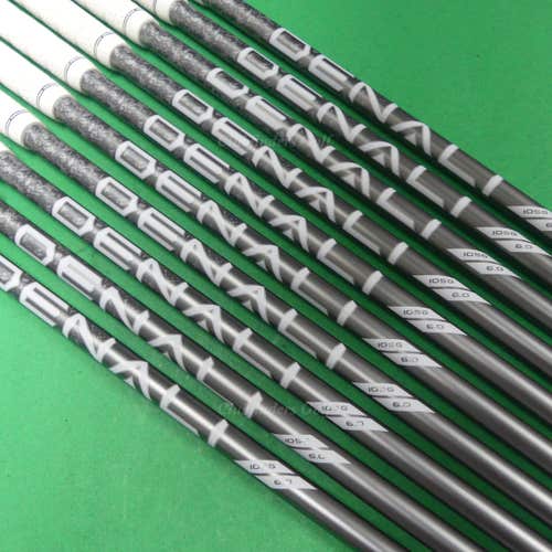 Project X DENALI Frost Silver 105G 6.0 .370 Stiff Pulled Iron Shafts SET OF 10