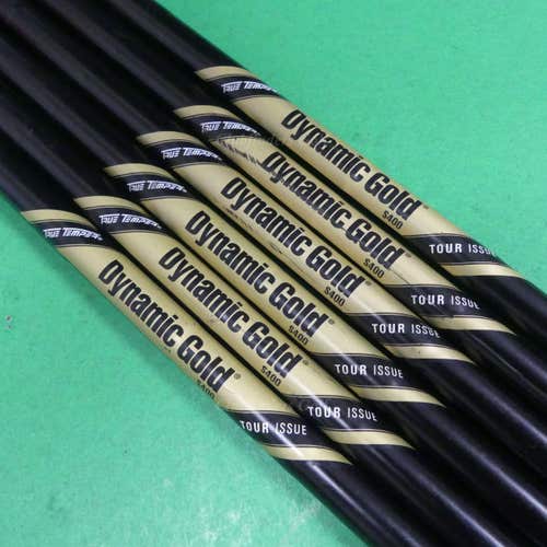 True Temper Dynamic Gold Tour Issue Onyx .355 S400 Stiff Pulled ShaftS SET OF 6