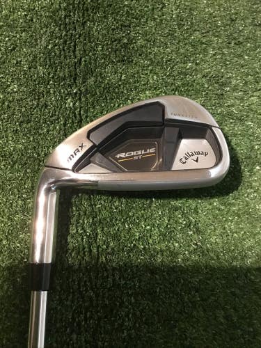 Callaway Left Handed Rogue ST Max 7 Iron Stiff Elevate MPH 95 Steel Shaft *VGC*