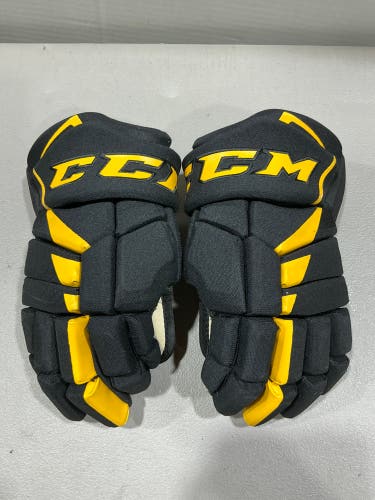 Black Senior CCM JetSpeed FT485 Gloves 14" (Used)