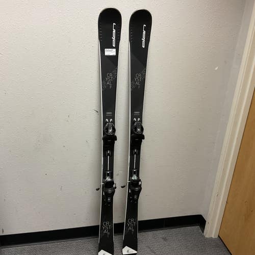 Used Elan CRYSTAL LS Womens DH Ski/Binding Black And Grey 152 cm 11855-S000211336