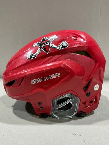 Red Bauer Hyperlite Helmet M/L (Used)