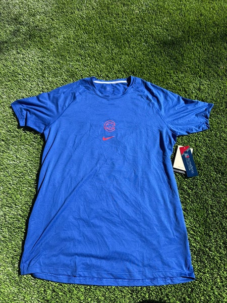 Chicago cubs dri-fit XL workout tee shirt mlb team player issued new with tags