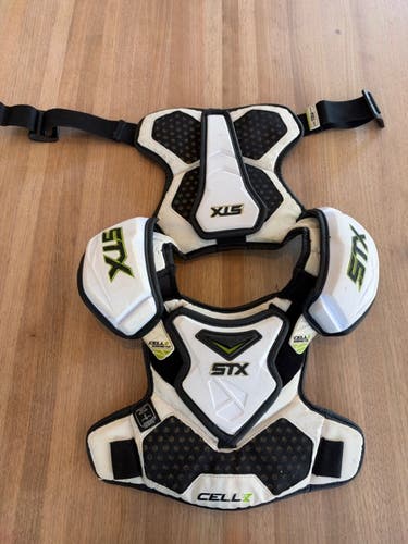 Small Adult STX Cell V Shoulder Pads (Used)