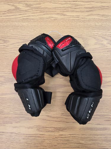 Senior Small CCM QuickLite Elbow Pads Pro Stock (Used) #B9