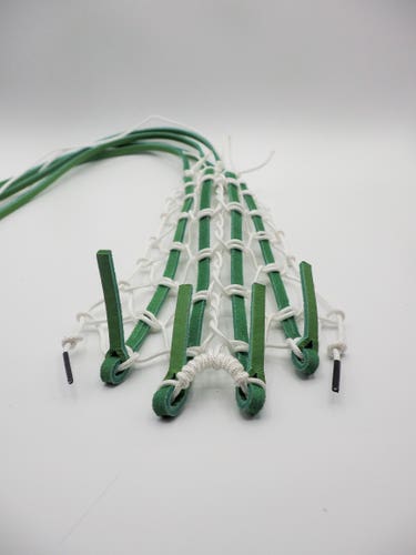 Lime and White pita Traditional Pocket-TurtleMesh