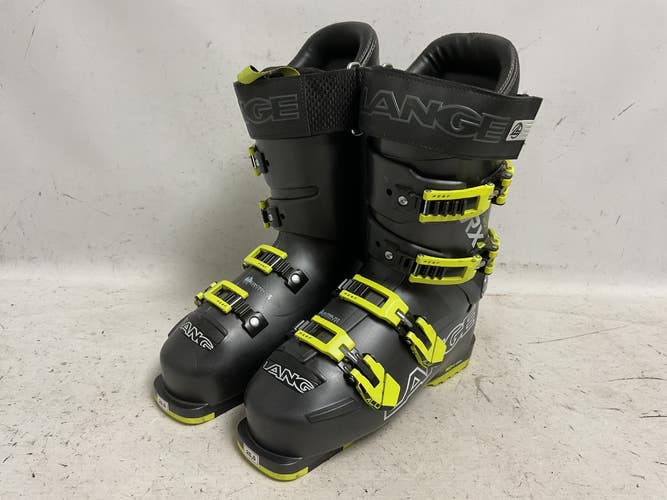 Used Lange RX120 Boys DH Ski Boot Black And Optic Yellow 255 MP - M07.5 - W08.5 11855-S000211000