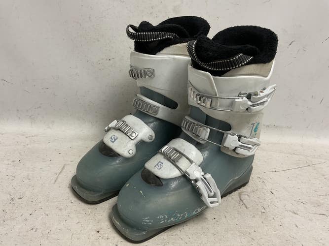Used Salomon T3 Womens DH Ski Boot Carolina Blue 245 MP - M06.5 - W07.5 11855-S000211004