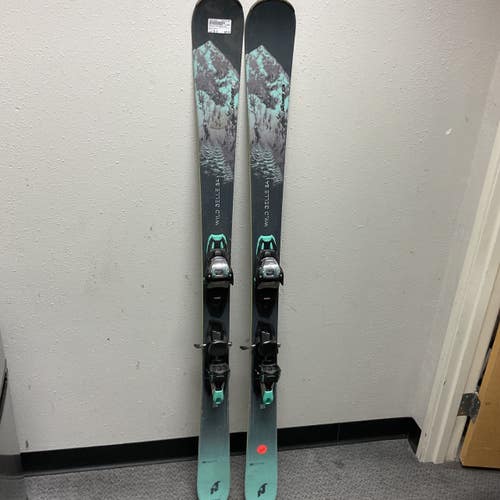 Used Nordica WILD BELLE 84 Womens DH Ski/Binding Teal 156 cm 11855-S000210581