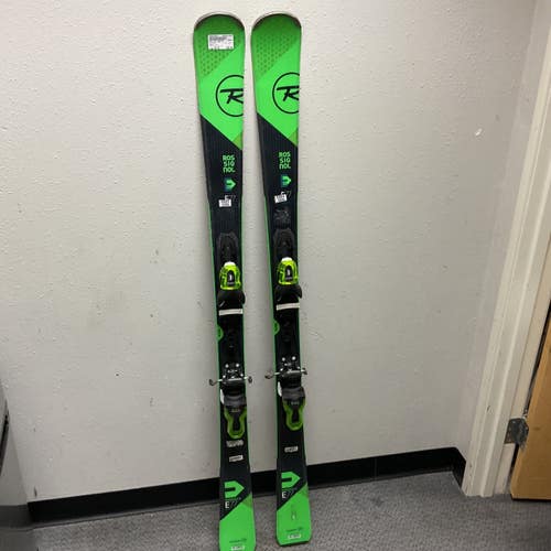 Used Rossignol EXP 77 Mens DH Ski/Binding Black And Green 152 cm 11855-S000210578