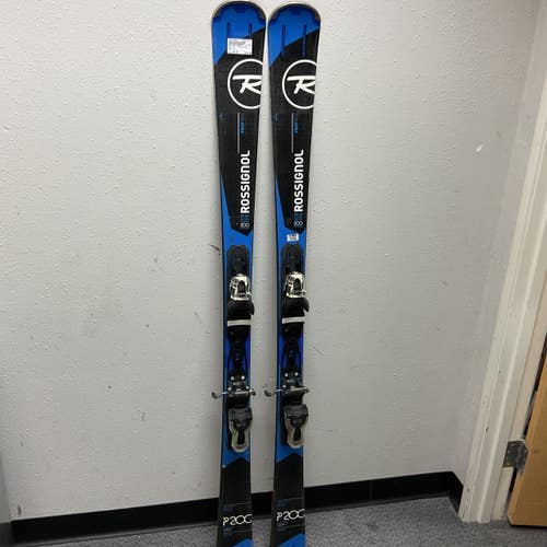 Used Rossignol PURSUIT 200 Mens DH Ski/Binding Black And Royal Blue 156 cm 11855-S000210609