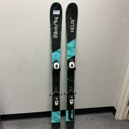 Used LIBERTY HELIX 84 TWIN TIPS Boys DH Ski/Binding Black And Green 138 cm 11855-S000210620