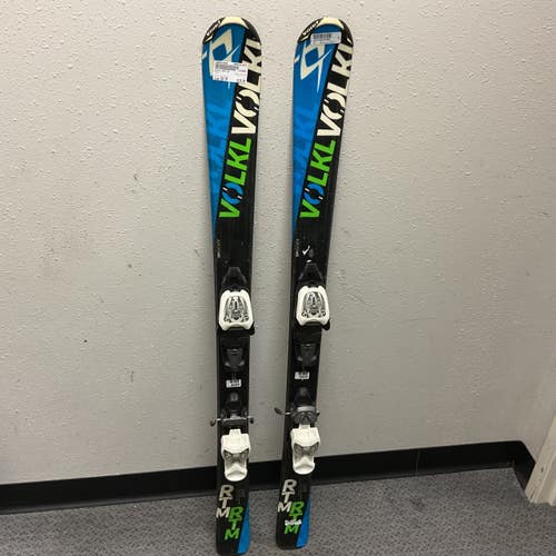 Used Volkl RTM JR Boys DH Ski/Binding Navy Blue 120 cm 11855-S000210656