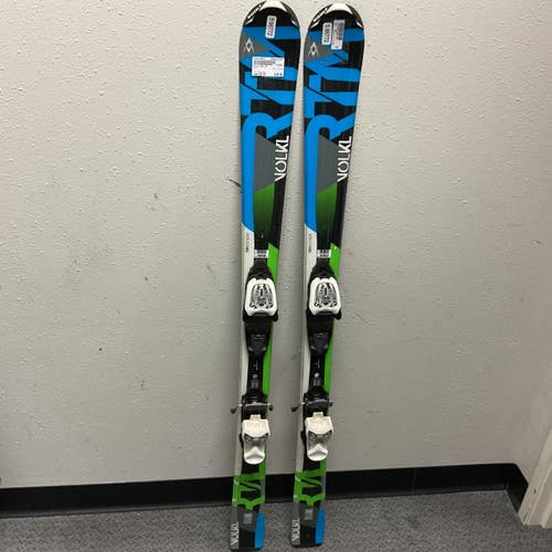 Used Volkl RTM JR Boys DH Ski/Binding Navy Blue 130 cm 11855-S000210657