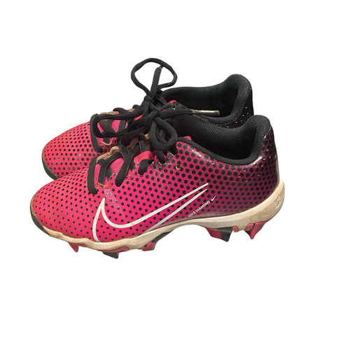 Used Nike DIAMOND BB/SB Cleats Pink Youth 13.0 11834-S000058010