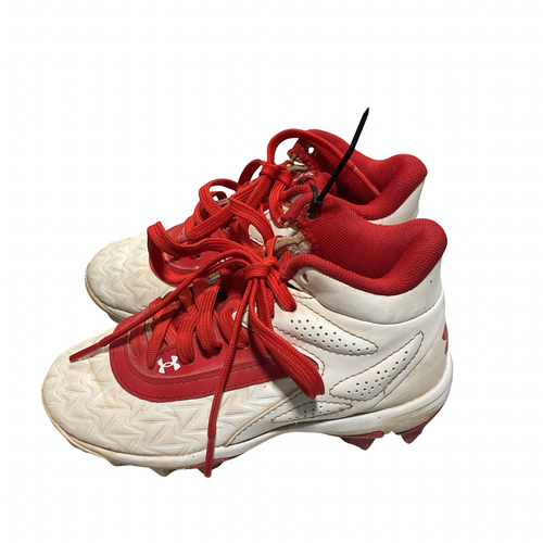 Used Under Armour BSBL CLEATS BB/SB Cleats Red Youth 11.0 11834-S000058036