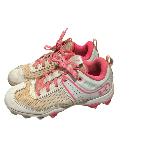 Used Under Armour GLYDE BB/SB Cleats White Junior 02 11834-S000058055