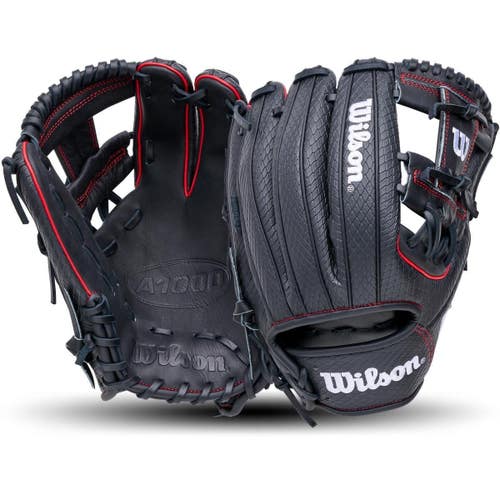 New Wilson A1000 BLK/RED 11.75" RH 11873-WILWBG02601RT1975