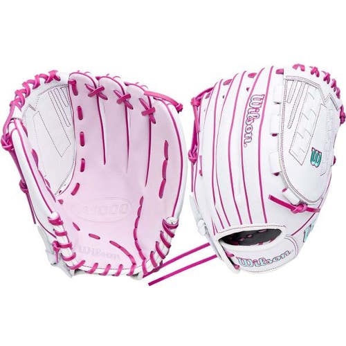 New Wilson A1000 FP WT/PK 12.5" RH 11873-WILWBG03601RTV125