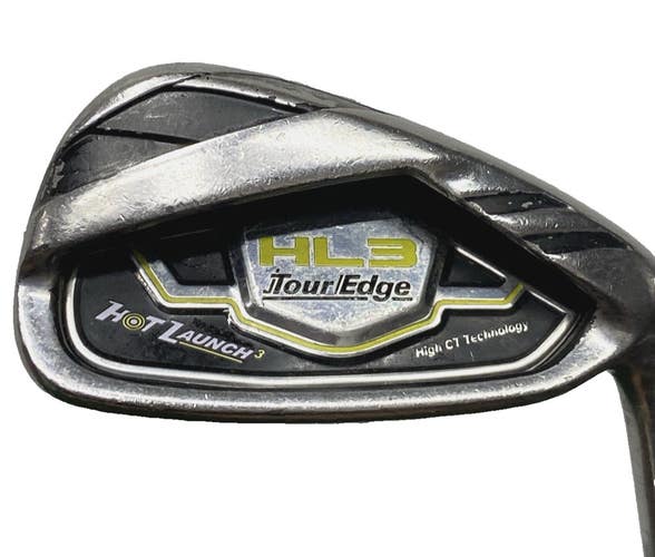 Tour Edge Hot Launch HL3 7 Iron Men's RH KBS Tour 90 Stiff Steel 37.5" New Grip