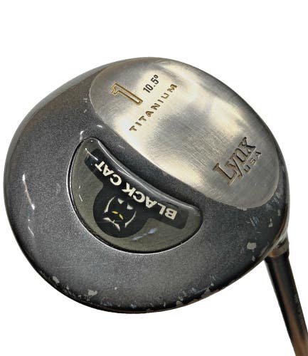 Lynx Golf Black Cat Ti Driver 10.5* RH Men's Unifiber Regular Graphite 44.5" HC