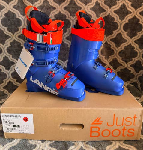 Brand New! Lange RS 130 LV (Flex-130) Race Ski Boots Size-26.5