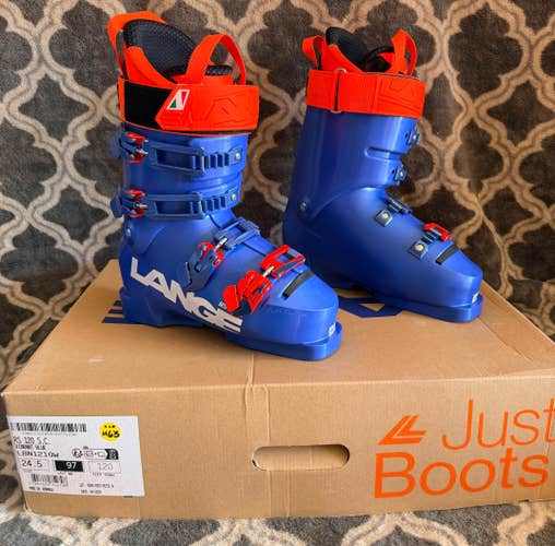 Brand New! 2025 Lange RS 120 SC (Flex-120) Race Ski Boots Size-24.5