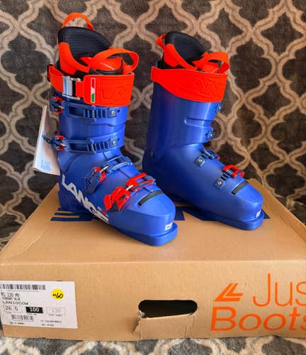 Brand New! Lange RS 130 MV (Flex-130) Race Ski Boots Size-26.5