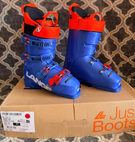Brand New! 2026 Lange RS 110 LV (Flex-110) Race Ski Boots Size-26.5