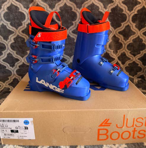 Brand New! 2025 Lange RS 90 SC (Flex-90) Race Ski Boots Size-24.5
