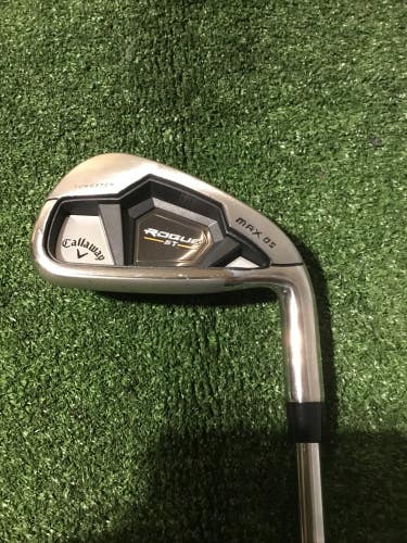 Callaway Rogue ST Max OS 7 Iron Regular Elevate MPH 85 Steel Shaft *VGC*