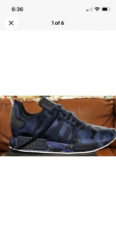 RARE adidas NMD_R1 “Fractal Camo” – Navy MENS Size 13. BRAND NEW