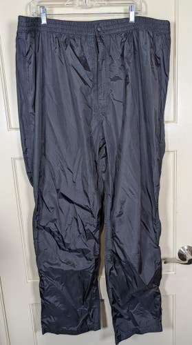 Cabela's Rain Pants Men's Size: 3XL Black Drawstring Hunting Fishing