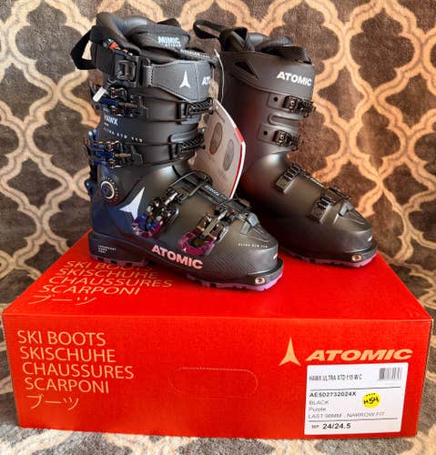 Brand New! 2023 Atomic Hawx Prime XTD 115 WC GW Ski Boots Size 24.5 Flex-115
