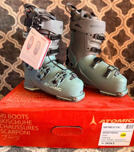 Brand New! Atomic Hawx Prime XTD 115 WC GW Ski Boots Size 24.5 Flex-115