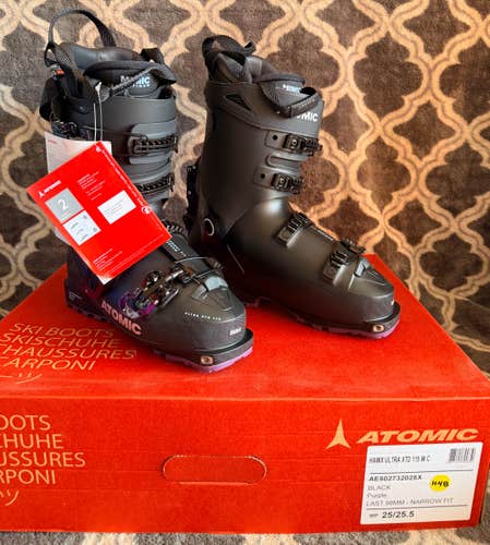 Brand New! 2023 Atomic Hawx Ultra XTD 115 WC Ski Boots Size 25.5 Flex-115