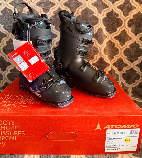 Brand New! 2023 Atomic Hawx Ultra XTD 115 WC Ski Boots Size 25.5 Flex-115