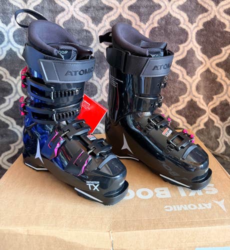 Brand New! 2027 Atomic Redster TX 110 Ski Boots Size 25.5 Flex-110