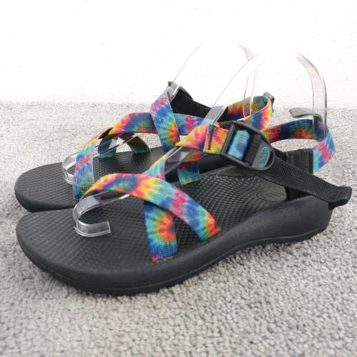Chaco Z1 Sport Sandals Kids Girls Size 6 Tie Dye Rainbow Hiking Shoes EcoTread