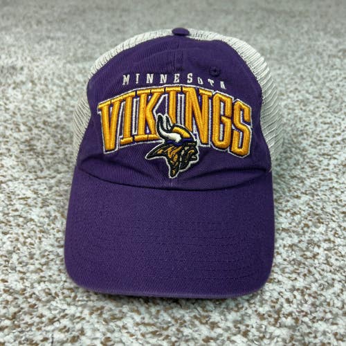 Minnesota Vikings Hat Mens One Size Purple Football NFL Trucker Snapback Cap